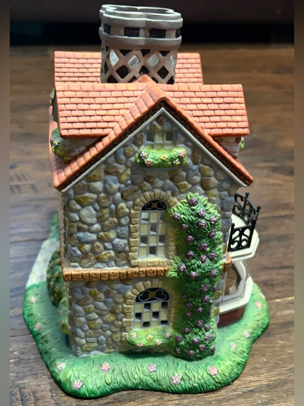 PartyLite Olde World Village #3 Bristol House Retired - Picture 7 of 16